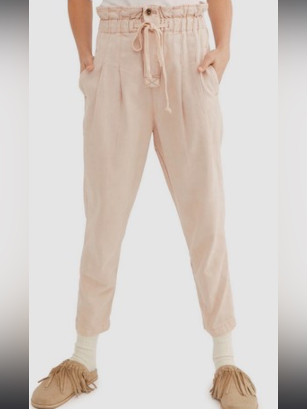 Free People | Margate Paper Bag Pleated Trousers,S